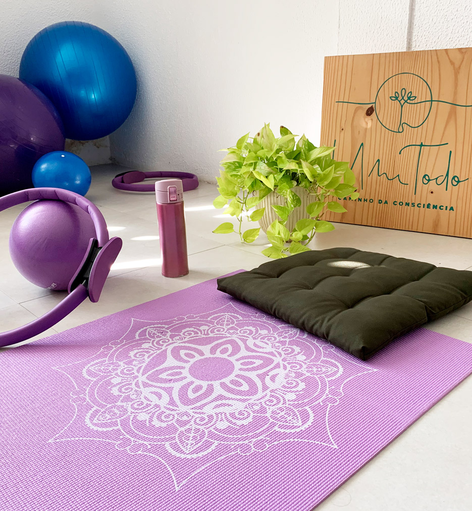 Foto da área de pilates no solo